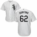 Men's Majestic Chicago White Sox #62 Jose Quintana Authentic White Home Cool Base MLB Jersey