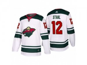 Mens adidas 2017-2018 Season Minnesota Wild #12 Eric Staal Away Jersey