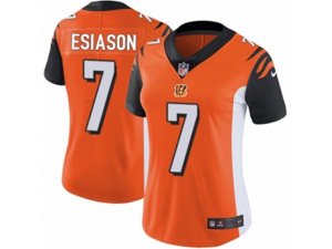 Women Nike Cincinnati Bengals #7 Boomer Esiason Vapor Untouchable Limited Orange Alternate NFL Jersey