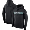 Philadelphia Eagles Nike Sideline Team Performance Pullover Hoodie Black