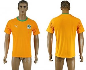 Cote d\'lvoire Blank Home Soccer Country Jersey