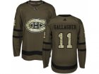 Adidas Montreal Canadiens #11 Brendan Gallagher Green Salute to Service Stitched NHL Jersey