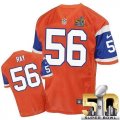 Nike Denver Broncos #56 Shane Ray Orange Throwback Super Bowl 50 Men Stitched NFL Elite Jersey