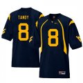 West Virginia Mountaineers #8 Keith Tandy Navy College Football Jersey