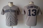 MLB youth Jerseys boston red sox #13 crawford grey