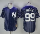 Mlb new york Yankees #99 Aaron Judge Navy Blue Strip 1973 Turn Back The Clock Stitched MLB Jersey