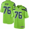 Youth Nike Seattle Seahawks #76 Germain Ifedi Limited Green Rush NFL Jersey
