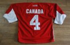 Team Canada jerseys #4 blank red[1972 Vintage]
