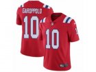 Mens Nike New England Patriots #10 Jimmy Garoppolo Vapor Untouchable Limited Red Alternate NFL Jersey