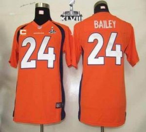 2014 super bowl xlvii nike youth nfl jerseys denver broncos #24 bailey orange[nike C pacth]