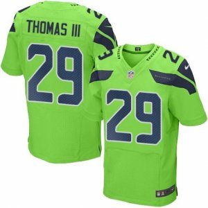 Nike Seattle Seahawks #29 Earl Thomas III Green Mens Stitched NFL Elite Rush Jersey