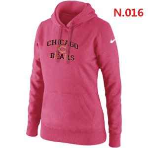 Women Chicago Bears Logo Pullover Hoodie-8