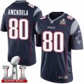 Youth Nike New England Patriots #80 Danny Amendola Elite Navy Blue Team Color Super Bowl LI 51 NFL Jersey