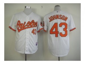 mlb jerseys baltimore orioles #43 johnson white