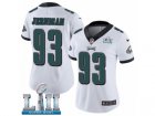 Women Nike Philadelphia Eagles #93 Timmy Jernigan White Vapor Untouchable Limited Player Super Bowl LII NFL Jersey