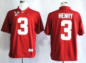 NCAA Alabama Crimson Tide #3 Derrick Henry Red 2016 College Football Playoff National Championship Jersey