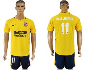 2017-18 Atletico Madrid 11 RAUL JIMENEZ Away Soccer Jersey