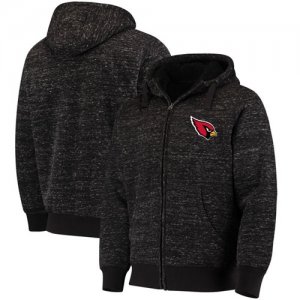 Arizona Cardinals G III Sports by Carl Banks Discovery Sherpa Full Zip Jacket Heathered Black