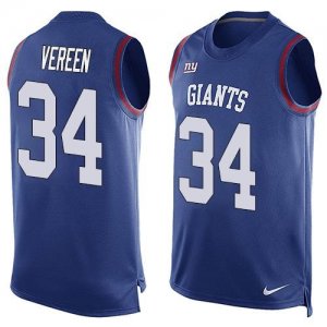 Nike New York Giants #34 Shane Vereen Royal Blue Team Color Men Stitched NFL Limited Tank Top Jersey