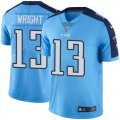 Youth Nike Tennessee Titans #13 Kendall Wright Light Blue Stitched NFL Limited Rush Jersey