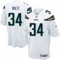 Mens Nike San Diego Chargers #34 Derek Watt Game White NFL Jersey