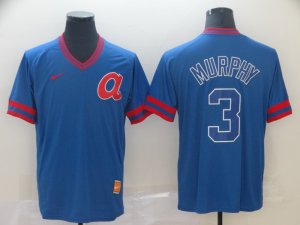 Atlanta Braves #3 Dale Murphy Royal Throwback Jersey