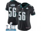 Women Nike Philadelphia Eagles #56 Chris Long Black Alternate Vapor Untouchable Limited Player Super Bowl LII NFL Jersey