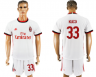 2017-18 AC Milan 33 KUCO Away Soccer Jersey