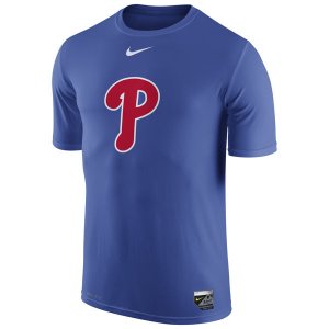 MLB Men\'s Philadelphia Phillies Nike Authentic Collection Legend T-Shirt - Blue