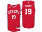 Men Philadelphia 76ers #19 Jerryd Bayless Alternate Red New Swingman Jersey