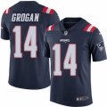 Youth Nike New England Patriots #14 Steve Grogan Limited Navy Blue Rush NFL Jersey