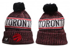 Raptors Team Logo Cuffed Pom Knit Hat YP