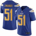 Youth Nike San Diego Chargers #51 Kyle Emanuel Limited Electric Blue Rush NFL Jersey