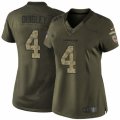 Women's Nike Arizona Cardinals #4 Ryan Quigley Limited Green Salute to Service NFL Jersey