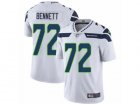 Mens Nike Seattle Seahawks #72 Michael Bennett Vapor Untouchable Limited White NFL Jersey