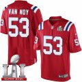 Youth Nike New England Patriots #53 Kyle Van Noy Elite Red Alternate Super Bowl LI 51 NFL Jersey