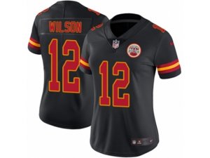 Women Nike Kansas City Chiefs #12 Albert Wilson Limited Black Rush NFL Jersey