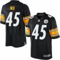 Mens Nike Pittsburgh Steelers #45 Roosevelt Nix Limited Black Team Color NFL Jersey