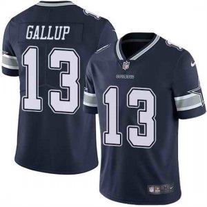 Nike Cowboys #13 Michael Gallup Navy Vapor Untouchable Limited Jersey