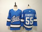 Winnipeg Jets #55 Mark Scheifele Blue Alternate Adidas Jersey