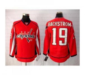 nhl washington capital #19 backstrom red