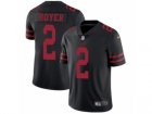 Mens Nike San Francisco 49ers #2 Brian Hoyer Vapor Untouchable Limited Black NFL Jersey