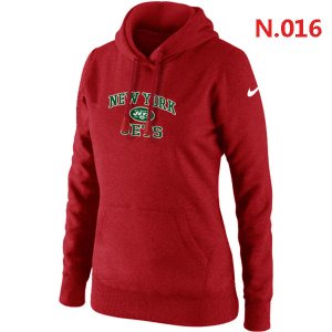 Women New York Jets Heart & Soul Pullover Hoodie red