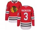Mens Adidas Chicago Blackhawks #3 Keith Magnuson Authentic Red Home NHL Jersey