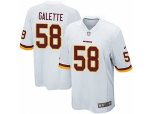 Youth Nike Washington Redskins #58 Junior Galette Game White NFL Jersey