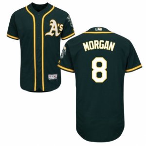 Men\'s Majestic Oakland Athletics #8 Joe Morgan Green Flexbase Authentic Collection MLB Jersey