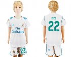 2017-18 Real Madrid 22 ISCO Home Youth Soccer Jersey