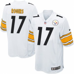 Mens Nike Pittsburgh Steelers #17 Eli Rogers Game White NFL Jersey