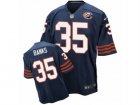 Mens Nike Chicago Bears #35 Johnthan Banks Elite Navy Blue Throwback NFL Jersey