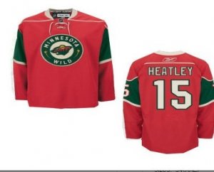 nhl minnesota wild #15 heatley red